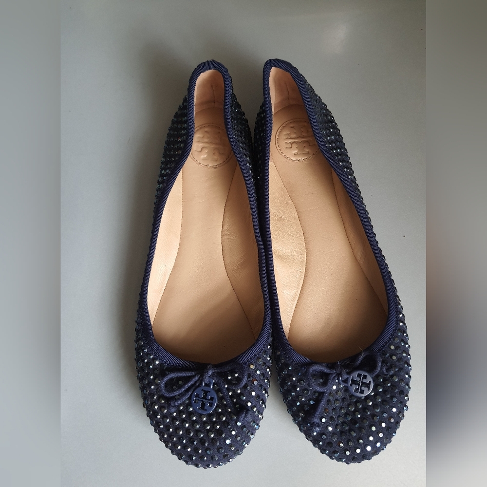 Tory Burch Rhinestone Holidays Flats